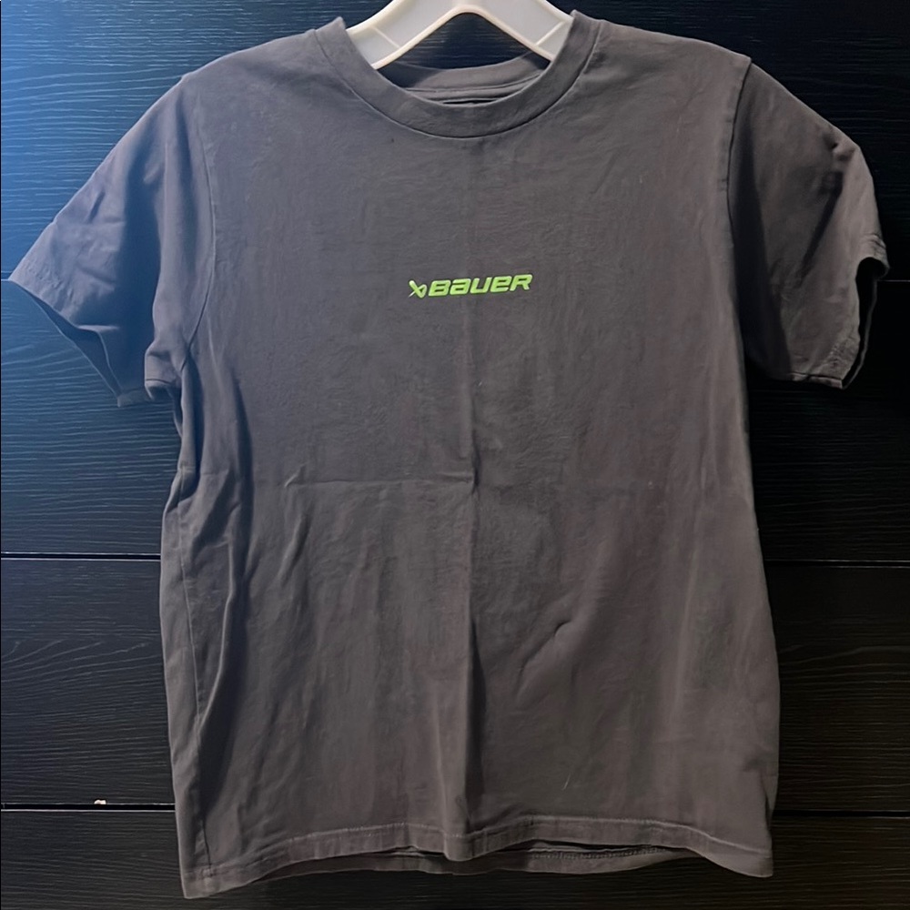 Bauer Gray Short Sleeve Tee Minimalist Design
